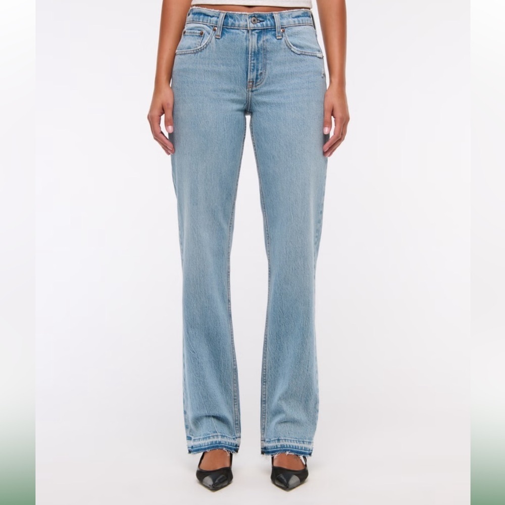 Abercrombie & Fitch Light Blue Straight Leg Jeans